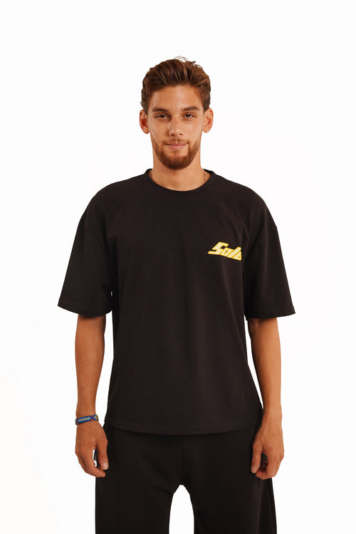 Black HEAVYWEIGHT COTTON T-SHIRT