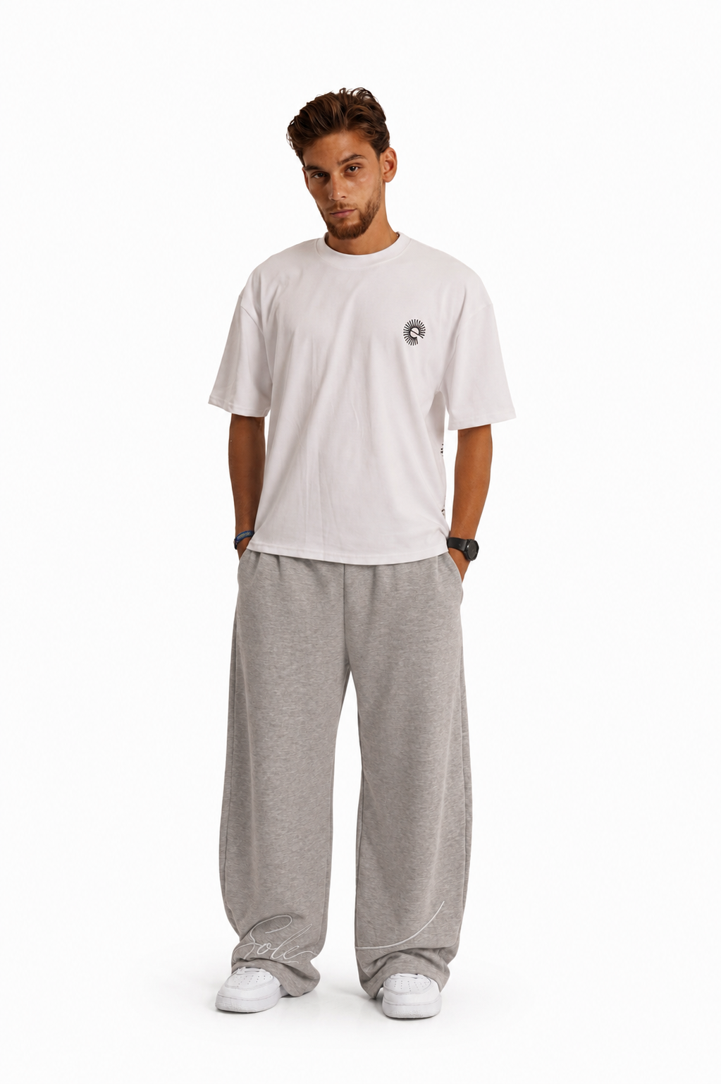 WHITE HEAVY WEIGHT COTTON T-SHIRT