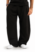 BLACK FRENCH TERRY PANTS