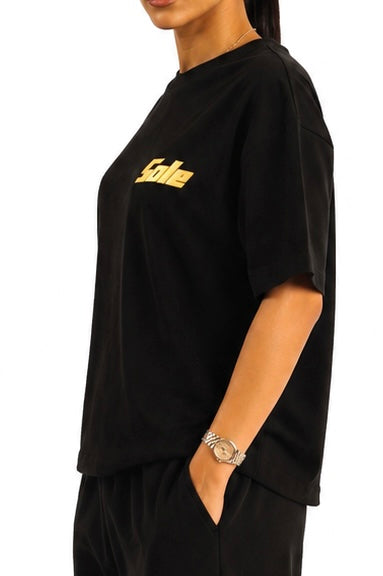 Black HEAVYWEIGHT COTTON T-SHIRT