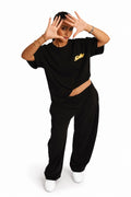 Black HEAVYWEIGHT COTTON T-SHIRT