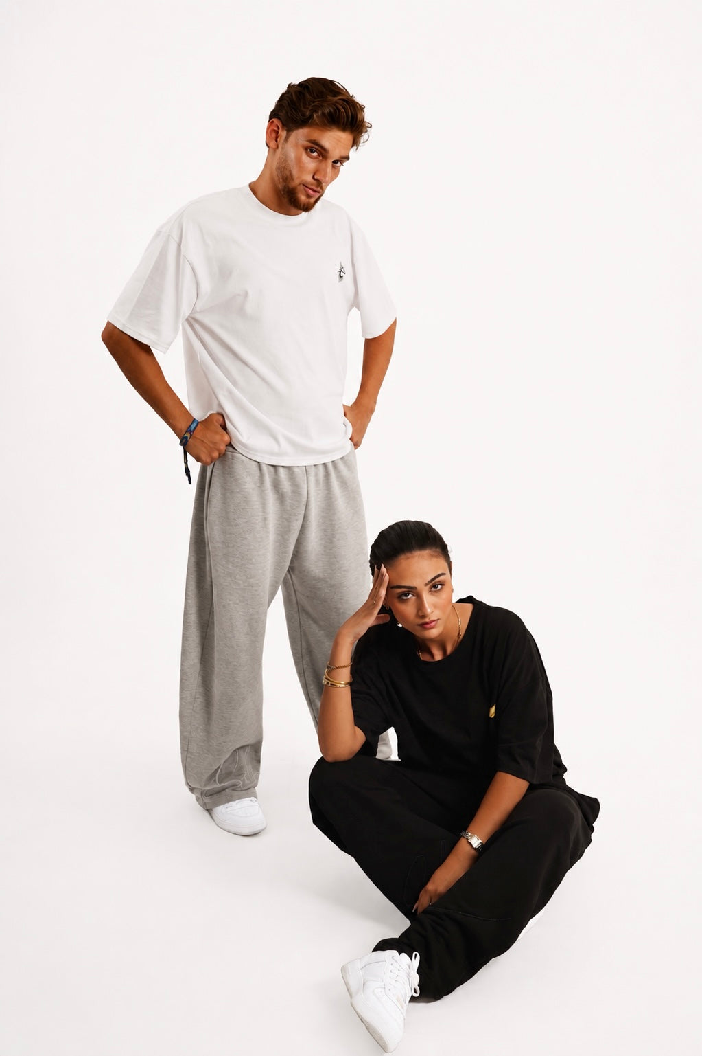 BLACK FRENCH TERRY PANTS
