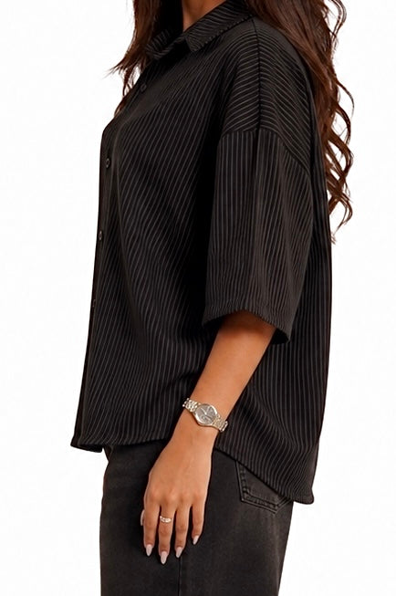 Black CLASSIC POPLIN SHIRT